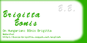 brigitta bonis business card