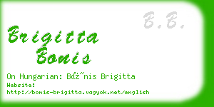 brigitta bonis business card